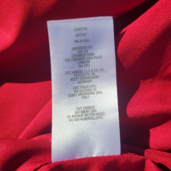 Susan Graver Womens Floral Liquid Knit Jacket Size L Black Red Full Zip Pockets - Picture 8 of 11